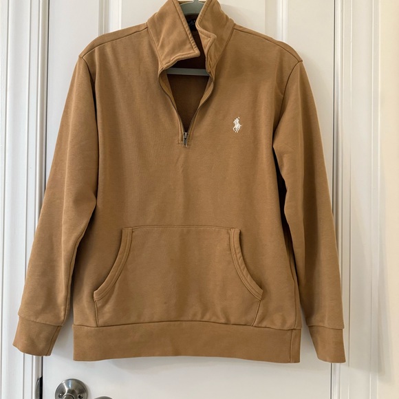 Ralph Lauren women‘s Camel Zip-Up Sweater - Picture 3 of 4